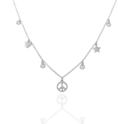 Silver Zirocn Necklaces Zirconia Necklace - Amulets