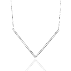 Colliers Argent Zircone Collier Zircone - V