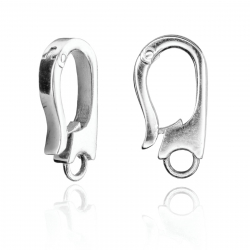 Findings - Clasps Snap Closure - 15 * 8 mm - Gold Plated and Rhodium Silver