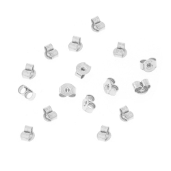 Garnitures Accessoires Boucles D'Oreilles Garniture Pression - 4,9x4 mm