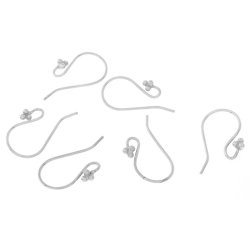 Findings - Earrings Accessories Hook Earring - 3 Balls - 18*9.5mm