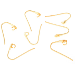 Findings - Earrings Accessories Earhook with Hidden Ring - 22*13mm