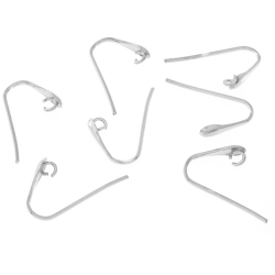 Findings - Earrings Accessories Earhook with Hidden Ring - 22*13mm