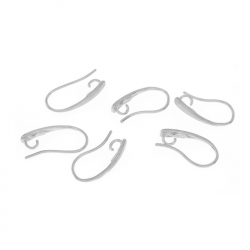 Findings - Earrings Accessories Earhook with Hidden Ring - 17*9 mm