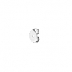 Fornitura - Accesorios Pendientes Presión Acero - Circulo - 6 mm - Color Oro, Color Plata y Color Acero