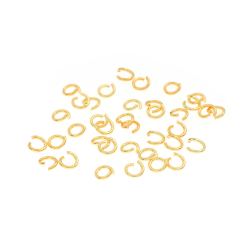  Open Jump Rings - 0.6x3.2 mm - 100uds