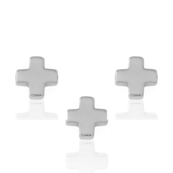 Silver Connectors Connector - 7*7mm Cross