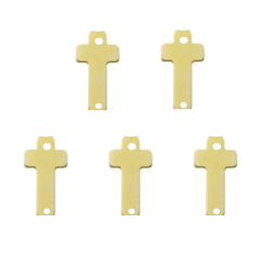 Entretoises Argent Lisse Entretoise - Lisse Croix 16x9 mm