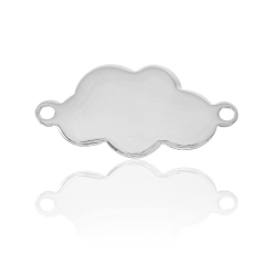 Entretoises Argent Lisse Entretoise - Nuage 12x20 mm