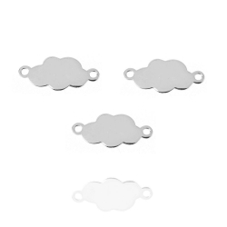 Silver Connectors Connector - Cloud 9 * 19mm