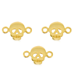 Silver Connectors Connector - Skull 8*13mm