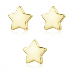 Entrepiezas Plata Lisa Entrepieza - Liso Estrellas 8mm
