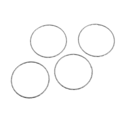 Silver Connectors Connector - Circles 22*1.4mm