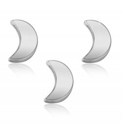 Entretoises Argent Lisse Entretoise - Lune 9 mm