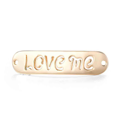 Entretoises Argent Lisse Entretoise - Love Me 7x30 mm