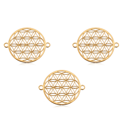 Silver Connectors Connector - Mandala 16mm
