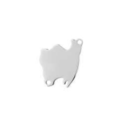 Silver Connectors Motif Majorca 18mm Rhodium Silver