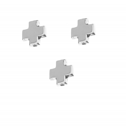 Silver Connectors Connector - Cross 11mm