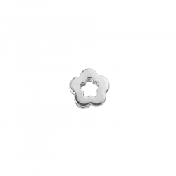 Silver Connectors Flower Charm - 12mm - Gold Plated and Silver