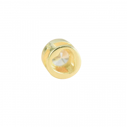 Silver Connectors Silver Zircon Connector - 5 mm - Silver Gold and Rhodium Silver