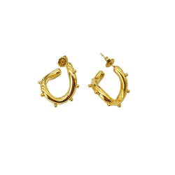 Steel Earrings Steel Earrings - 21 mm - Gold Plated