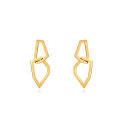 Steel Earrings Shapes Steel - Earrings 50mm - Gold PLated