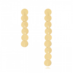 Pendiente Acero Liso Pendientes Acero - Circulos 8mm - 69mm y 40mm Color Oro