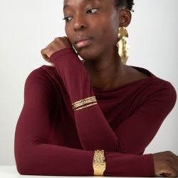 Pendiente Acero Liso Pendiente Acero Liso - Hoja- 97 mm - Color Oro y Color Acero