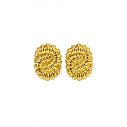  Pendiente Acero - Espiral Frolar - 30 mm - Color Oro y Color Plata