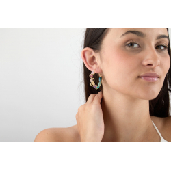 Pendiente Bronce Mineral Pendientes Aro Mineral - Multi - 38 mm - Bañado Oro