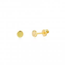 Silver Earrings Circle Earrings - 2mm, 3mm, 4 mm - Gold Plated and Rhodium Silver