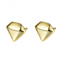 Silver Earrings Triangle Earrings - 5 mm