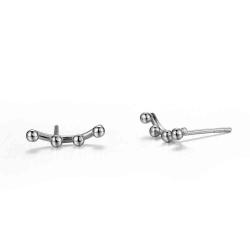 Boucles D'Oreilles Argent Lisse Boucles d'oreilles 4 Boules - 14 mm