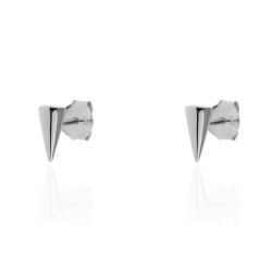 Boucles D'Oreilles Argent Lisse Boucles d'oreilles Argent - Cône