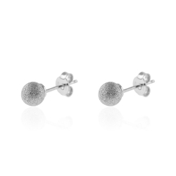 Boucles D'Oreilles Argent Lisse Boucles d'oreilles Boule - 6 mm