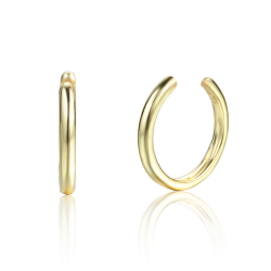 Ohrringe Glattes Silber Ear Cuff Ohrringe - 11 mm