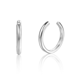 Boucles D'Oreilles Argent Lisse Boucles d'oreilles Earcuff - 11 mm