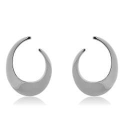 Boucles D'Oreilles Argent Lisse Boucles d'oreilles - 20 mm