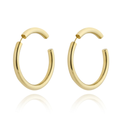 Pendiente Plata Lisa Pendientes Aro - 30 mm