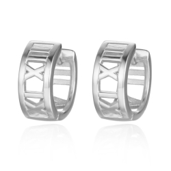 Silver Earrings Hoop Earrings - 11 mm