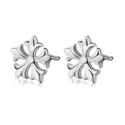 Pendiente Plata Lisa Pendientes Estrella - 9 mm