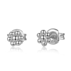 Boucles D'Oreilles Argent Lisse Boucle d'oreille - Fleur 5 mm