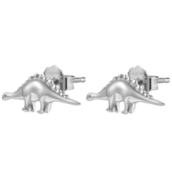 Boucles D'Oreilles Argent Lisse Boucle d'oreille Dinosaure - 18x8 mm