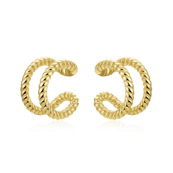 Pendiente Plata Lisa Pendiente Earcuff - 6mm