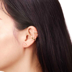 Pendiente Plata Lisa Pendiente 3 Perla - 7*2.25mm