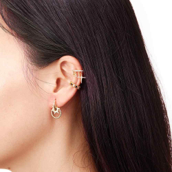 Boucles D'Oreilles Argent Lisse Boucle d'oreille Anneau Charms - 20 mm