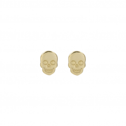 Pendiente Plata Lisa Pendientes Dormilonas Calavera 8 mm