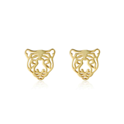 Pendiente Plata Lisa Pendientes Tigre 12 mm
