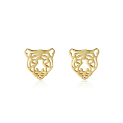 Boucles D'Oreilles Argent Lisse Boucles d'oreilles Tigre 12 mm