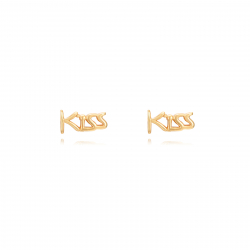 Boucles D'Oreilles Argent Lisse Boucles d'oreilles KISS - 6 mm - Dorure Or et Argent Rhodié